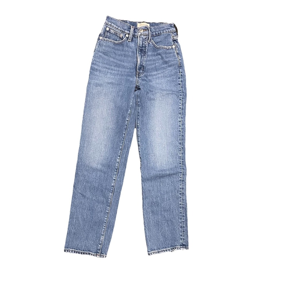 Madewell The Perfect Vintage Jean Straight Leg High Waist Size 25